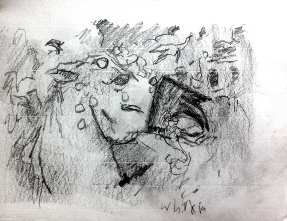 Le cheval pas très en forme