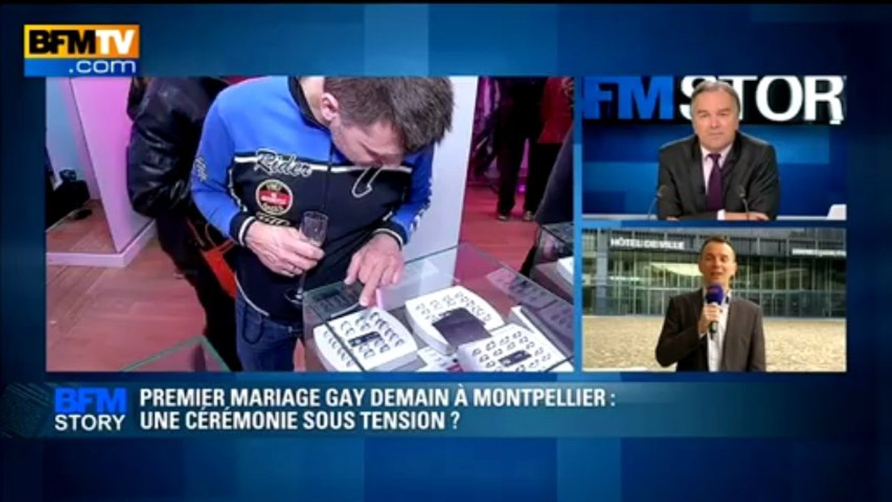BFM STORY: Premier mariage gay demain à Montpellier, une cérémonie sous tension? - 28/05