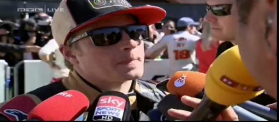 Monaco 2013 Kimi Räikkönen Interview on Perez - We should punch him in the face