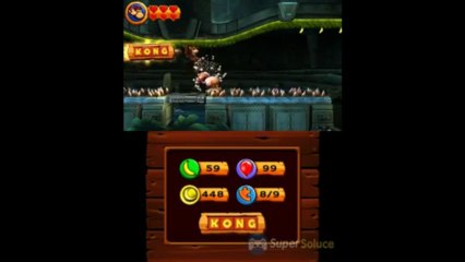 Soluce Donkey Kong Country Returns 3D : 3-4 Dangereux Donjon