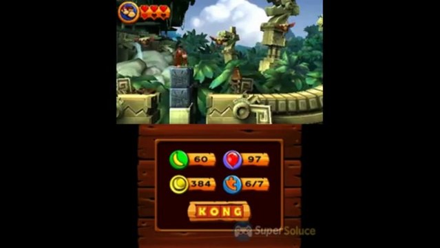 Soluce Donkey Kong Country Returns 3D : 3-1 Vestiges Vétustes