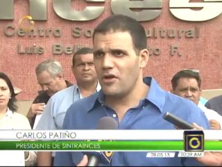 Trabajadores del Inces marcharán en protesta ante el "desmantelamiento" de la institución