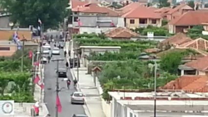 Rrethrrotullimi në daljen veriore të Shkodrës (2013 05 28)