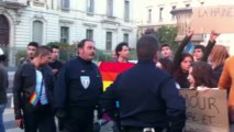 Montpellier: des militants pro-mariage gay font face aux veilleurs de la Manif pour tous