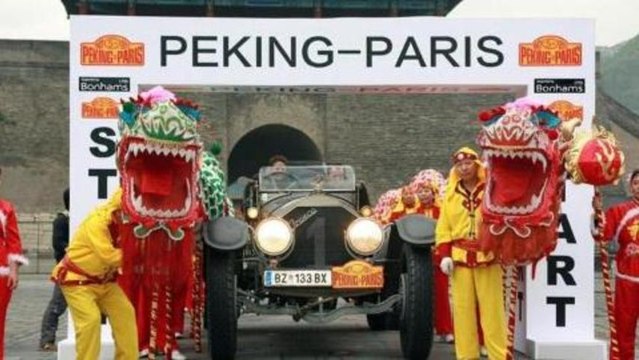 Vintage cars ready for Peking to Paris rally