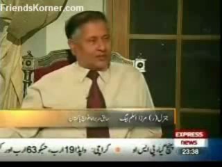 General Mirza Aslam Beg with  Dr Shahid Masood - 3  (Shahid Nama 21-7-2011)