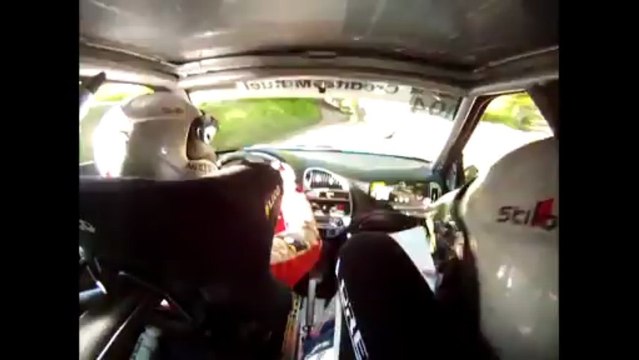 Caméra embarquée KREYER - PFEMMERT Saxo N2 rallye Ajolais 2013 ES 5