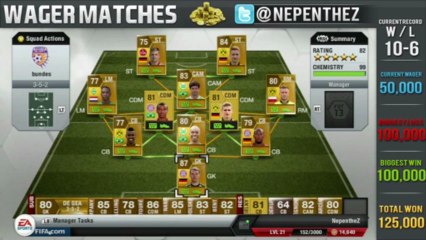 FIFA 13 Ultimate Team - WAGER MATCHES - 50,000 Coin Wager Episode 12