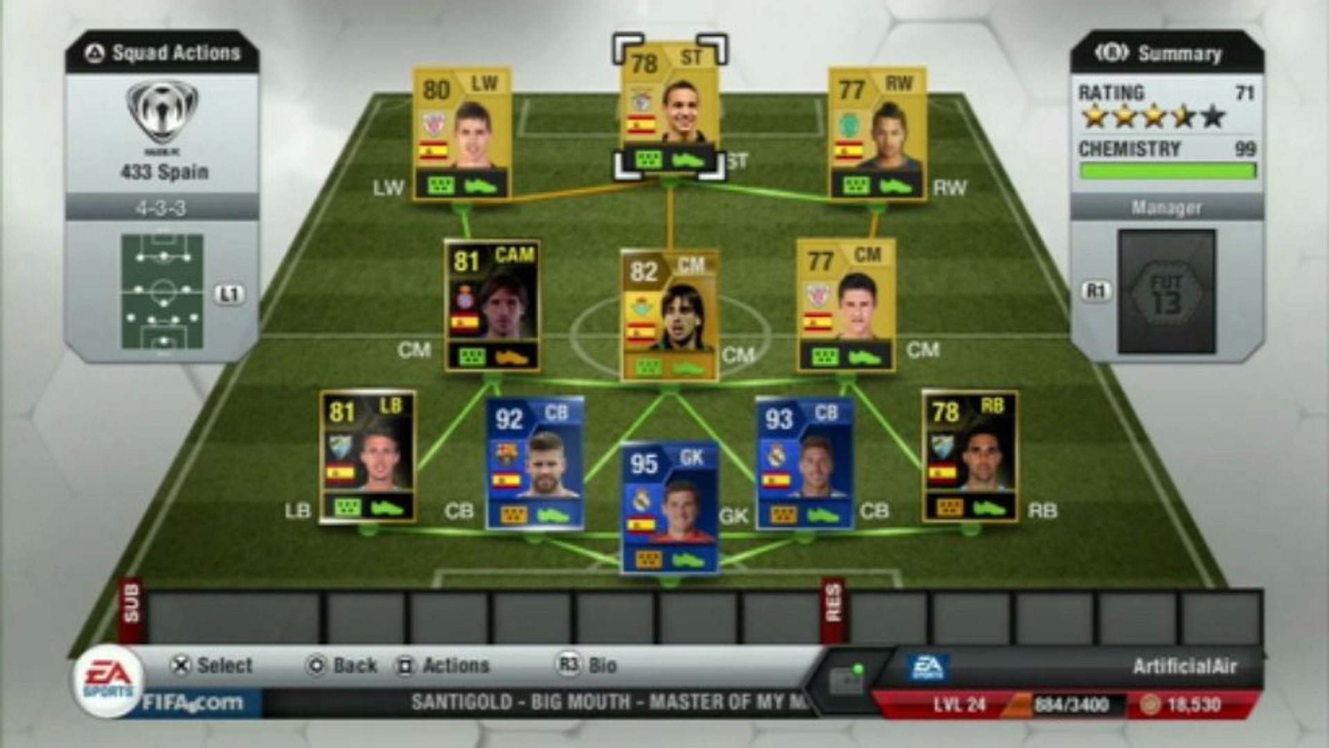 FIFA 13 Ultimate Team Squad Builder - Spain - In Forms - TOTY - video  Dailymotion
