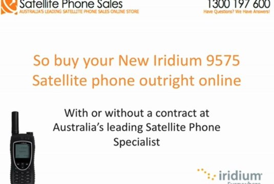 Who Supplies Iridium 9575 Satellite Phones At The Very Best Prices In Australia