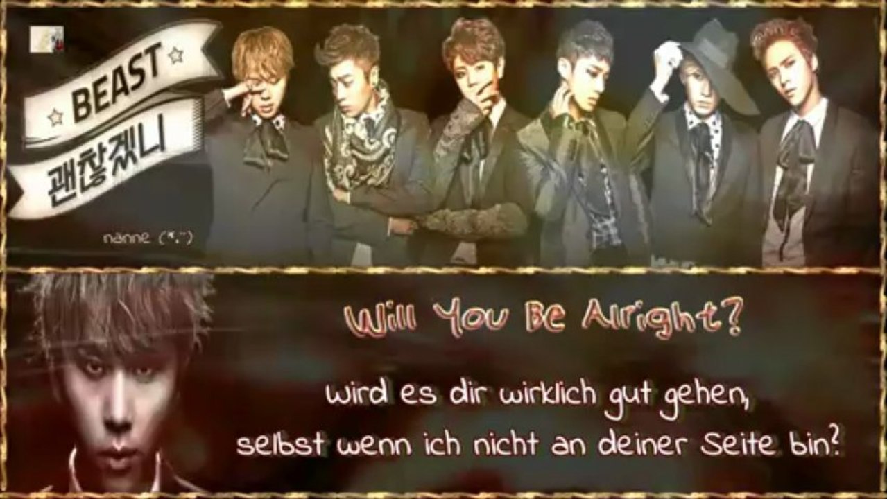 BEAST - Will You Be Alright? k-pop [german sub]