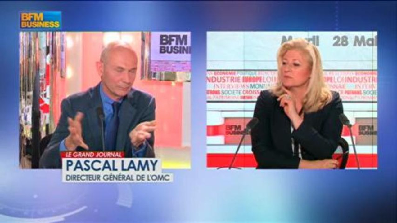 Pascal Lamy, DG de l'Organisation Mondiale du Commerce dans Le Grand Journal - 28 mai 2/4