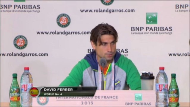 Roland Garros - David Ferrer: El partido contra Montañés ha sido muy duro
