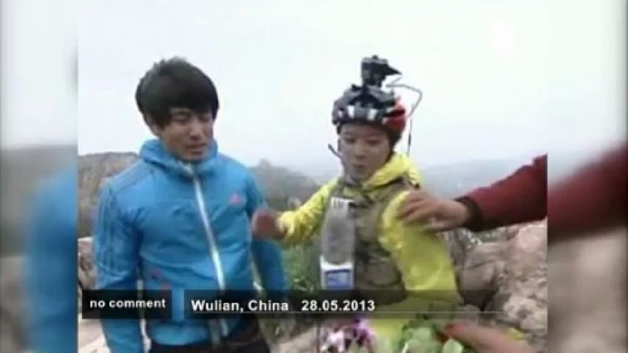 Record in China of extreme sport enthusiast - no comment