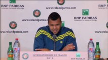 Roland-Garros - Tsonga : ''Des conditions climatiques difficiles''