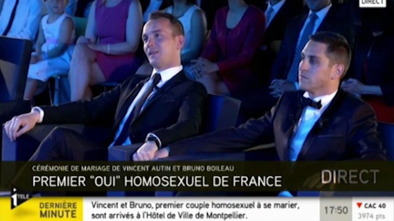 Vive les mariés ! Revivez la cérémonie du premi...