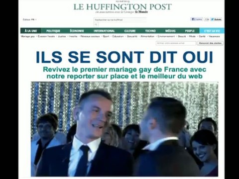 1er mariage gay en France