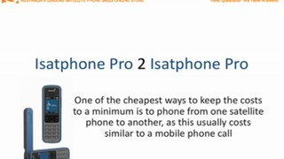 Learn how to find out what its going to cost for you to call an isatphone pro satellite phone