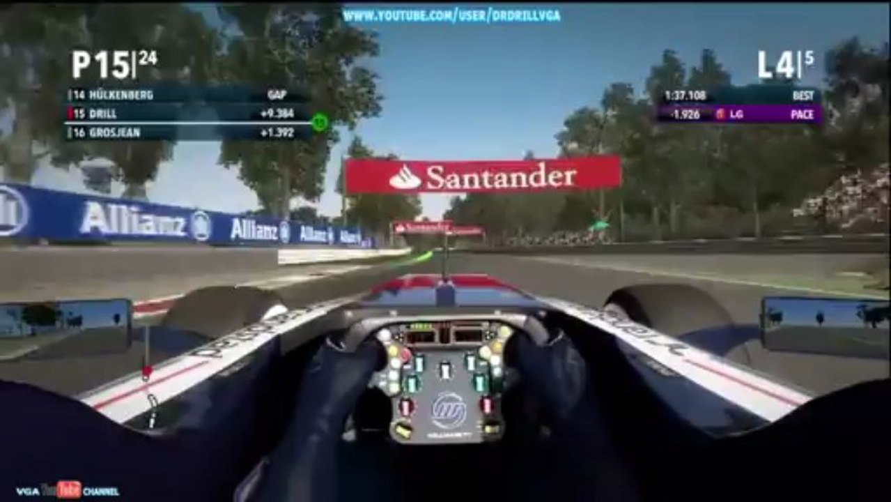 F1 2012 Xbox 360 Demo Gameplay