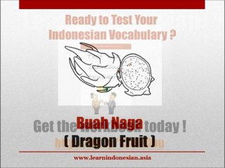 Learn Indonesian Fruits Vocabulary