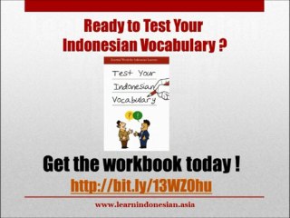 Indonesian Sports Vocabulary
