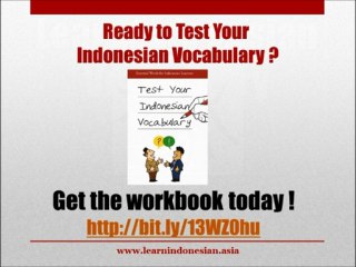 Learn Indonesian Insects Vocabulary