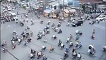 Rush Hour Traffic In Ho Chi Minh City