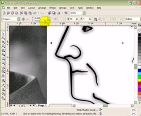 Line drawing in CorelDraw