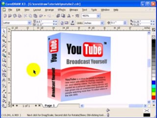 Using perspective effect in CorelDraw