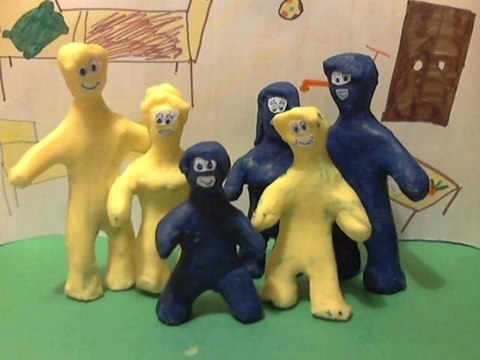 Little blue and little yellow