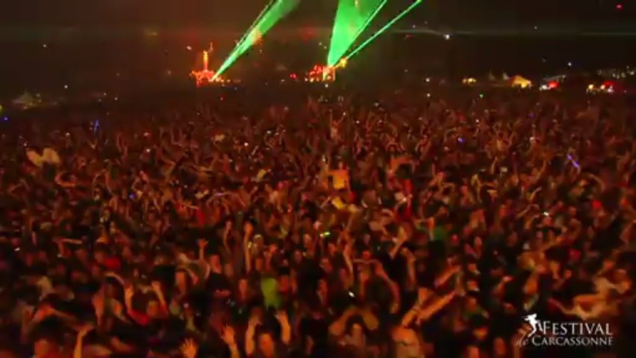 David Guetta Sexion d'Assaut PSY4 la rime et Zaho au Festival de Carcassonne 2013