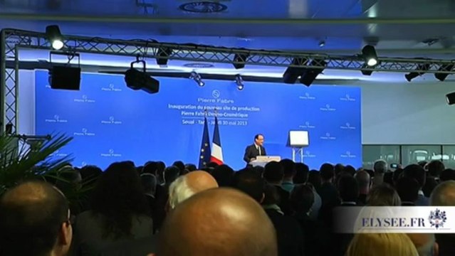 Discours à l’usine Pierre Fabre de Soual