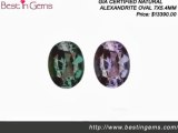 GIA Certified Natural Alexandrite Oval Gemstones -2