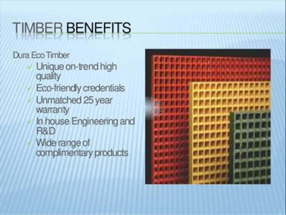TIMBER BENEFITS