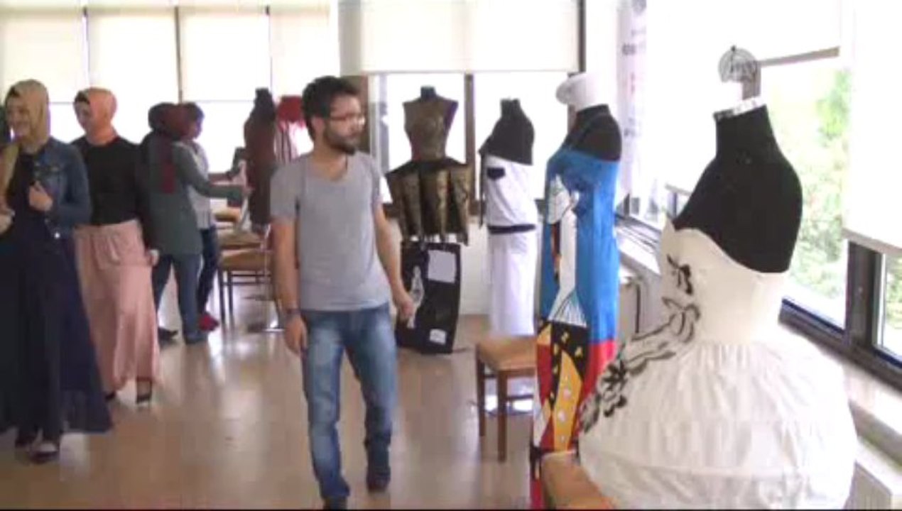 Kefen bezi gelinlik oldu