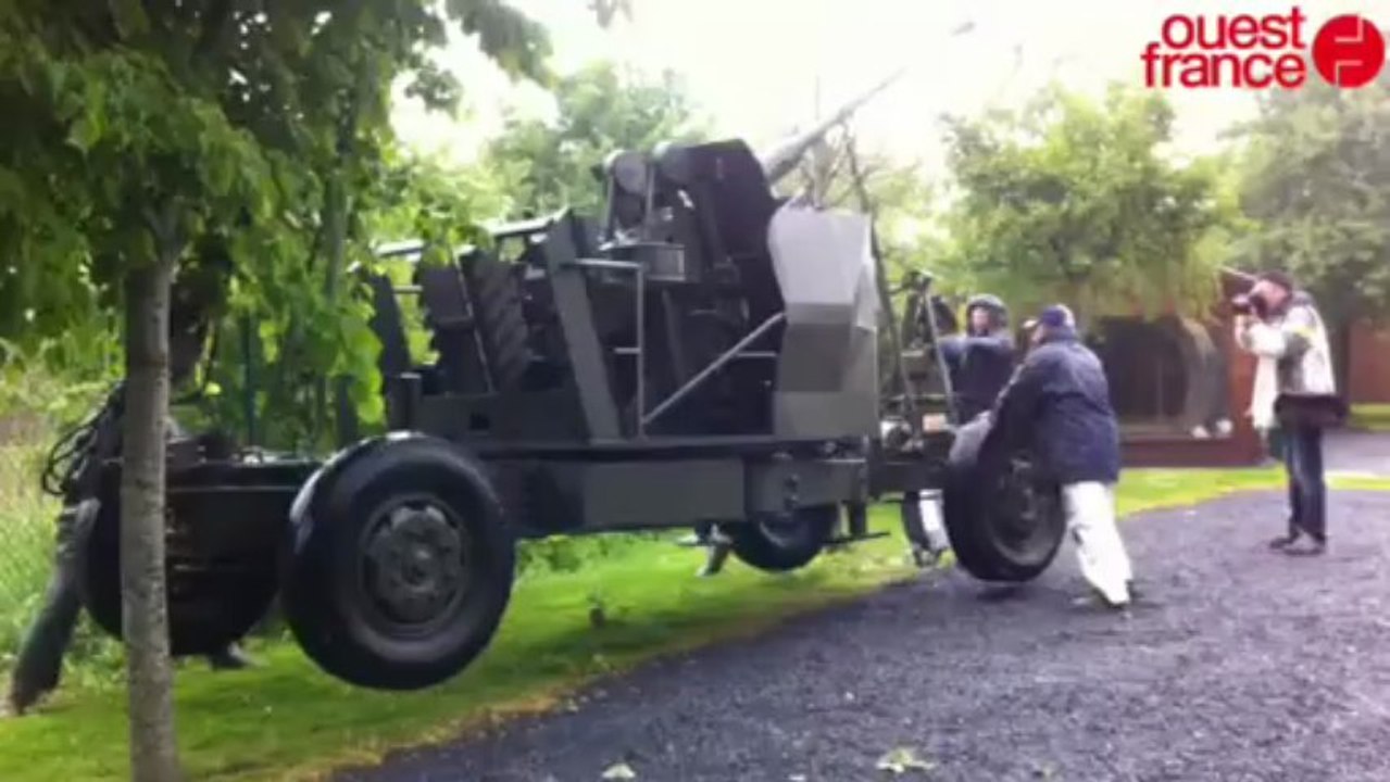 Deux canons arrivent au Mémorial Pegasus