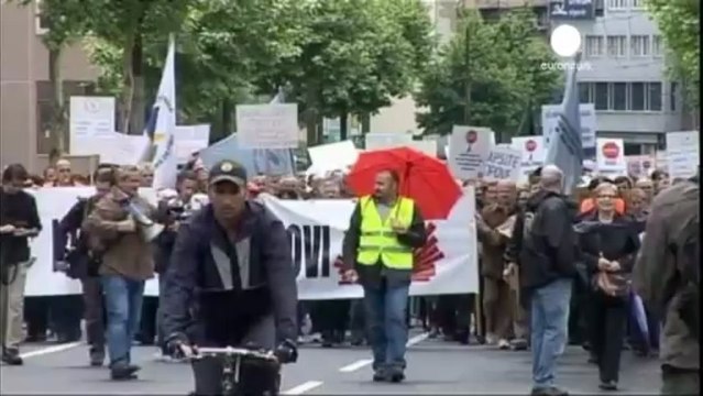 Manifestación en Sarajevo para reclamar trabajo y reformas