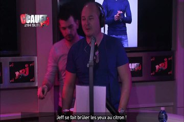 Jeff se fait brûler les yeux avec du citron