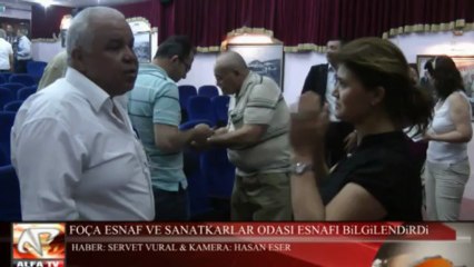 Foça Esnaf Odasından Bilgilendirme Toplantısı