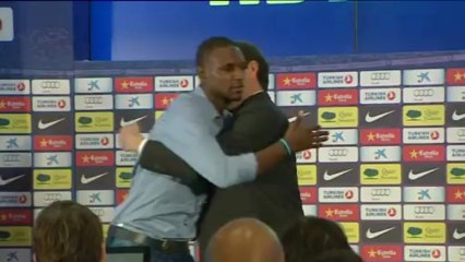 Applause and tears at Abidal's farewell conference