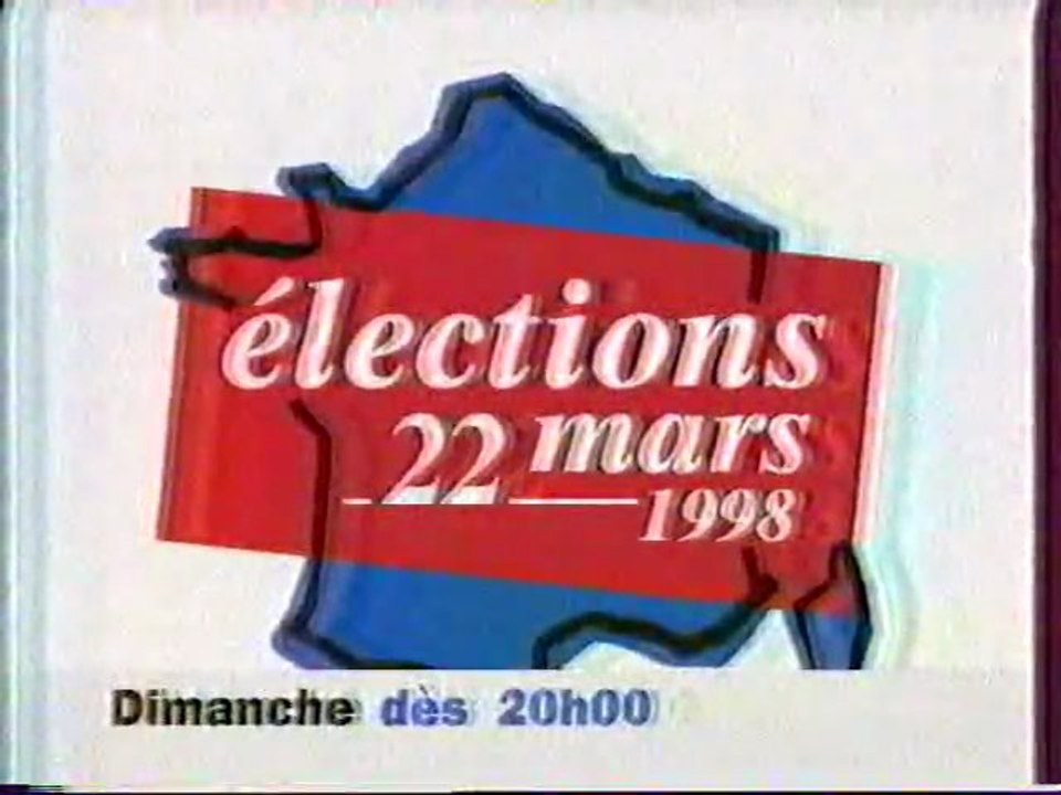 Bande Annonce de l'emission Élections Cantonales Mars 1998 France 3