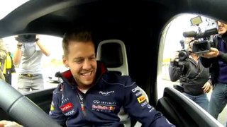 Sebastian Vettel and Twizy Renault Sport F1