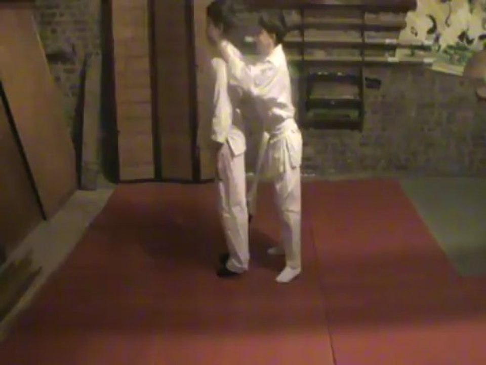 Ushiro ryote kubi shime : sortie ushiro jodan mawashi empi