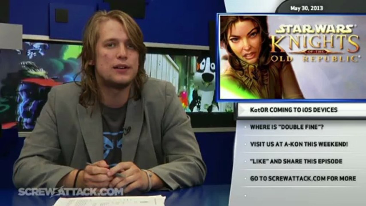 New Sega Scented Perfume, KotOR Coming to iOS, and Where is "Double Fine'? - Hard News Clip