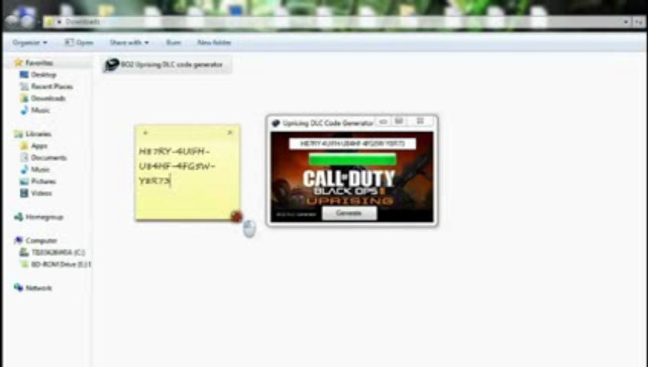 Black Ops 2 soulèvement dlc codes générateur June - July 2013 Update