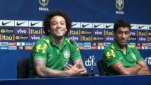 Marcelo y Neymar, rivales en la Liga y amigos en su selección