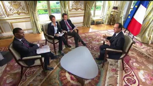 François Hollande, président de la République française