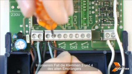 Programmieranleitung empfänger kit King Gates