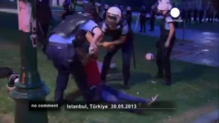 Istanbul: Police clear 'Occupy Taksim Park'... - no comment