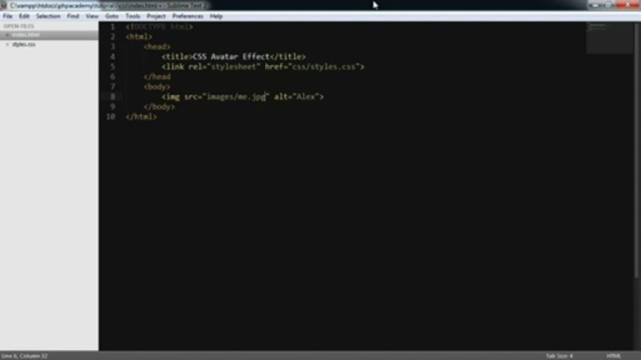 css tutorials_ create a css3 avatar_profile picture effect